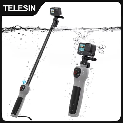 Afbeelding van Telesin Onderwater selfie stick met afstandsbediening (GoPro Hero 11, GoPro 8, 9, 10), Actioncam accessoires