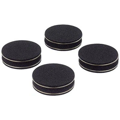 Afbeelding van inakustik 008509 Premium dubbele absorber Met speciale rubbermix voor optimale demping Set van 4 in chroom Belastbaar tot 20 kg/diameter: 55 mm, dikte: 15 mm