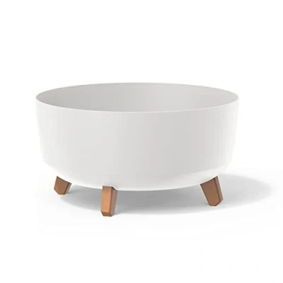 Afbeelding van Planter in wit, zonder tank, collectie GRACIA 38 x 19,5 cm, inhoud 14,3 l.