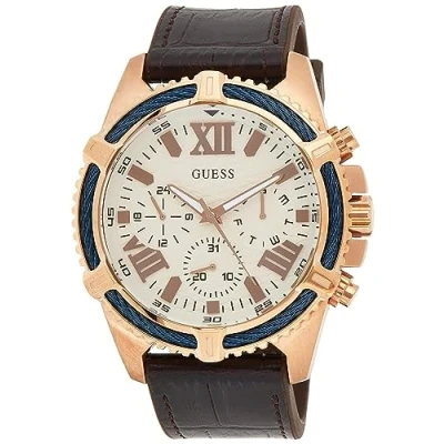 Afbeelding van Guess APEX Chronograaf Brown, Heren, Maat: One Size, Brown