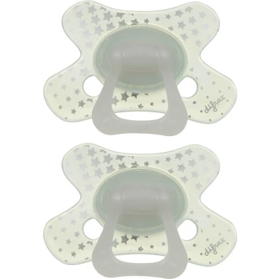 Afbeelding van Difrax Dental Fopspeen 12+ Maanden Glow in the Dark 2 stuks