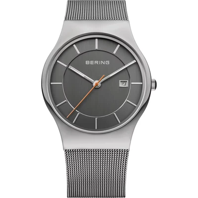 Afbeelding van BERING herenhorloge quartz uurwerk Classic Collection met roestvrij staal en saffierglas 11938 007