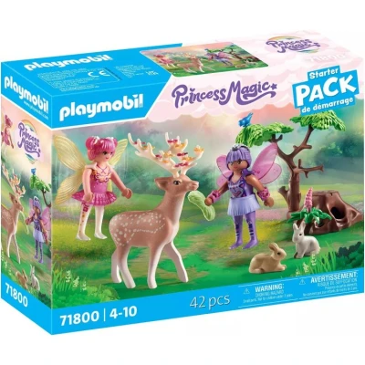 Afbeelding van PLAYMOBIL Playm. Feen mit süßen Waldtieren 71800