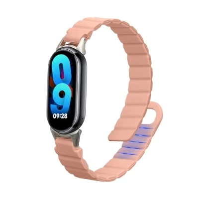Afbeelding van kwmobile sporthorloge Band geschikt voor Xiaomi Mi 8 / 9 bandje Smartwatch of activity tracker polsband Met magneetsluiting In oudroze