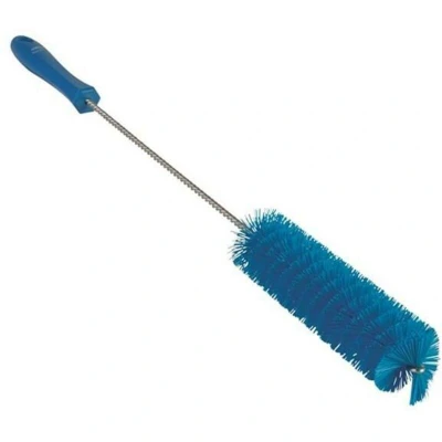 Afbeelding van Vikan Pijpborstel Ø 40mm Hard met Handvat Blauw