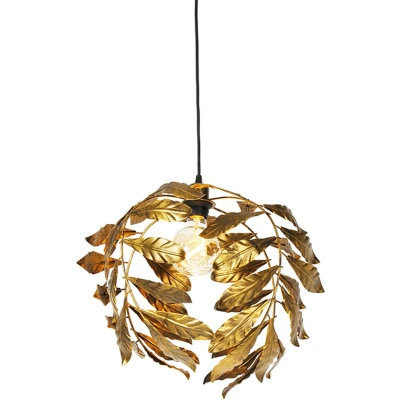 Afbeelding van QAZQA Vintage hanglamp antiek goud 40 cm Linden