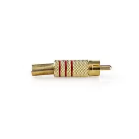 Afbeelding van RCA connector Nedis (Knikbescherming, Mannelijk, Verguld)