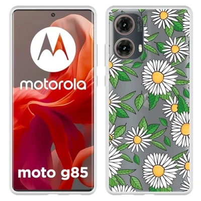 Afbeelding van Cazy Hoesje geschikt voor Motorola Moto G85 Siliconen Madeliefjes