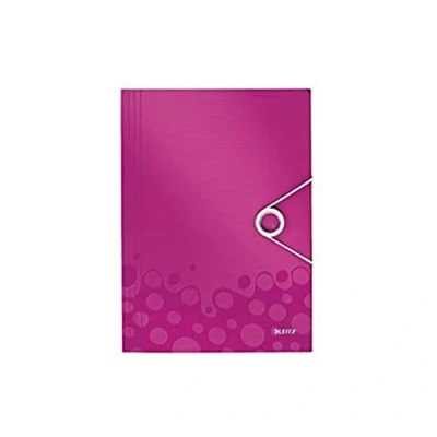 Afbeelding van 20x Leitz WOW elastomap met 3 kleppen, uit PP, ft A4, geassorteerde kl