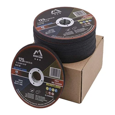 Afbeelding van Merryland Doorslijpschijf 125 Metaal Staal Roestvrij IJzer Doorslijpschijven Snijschijf voor Haakse Slijper, X 1,0 mm Dunne Flexschijf 50pcs, Bravo Line B13081042 50