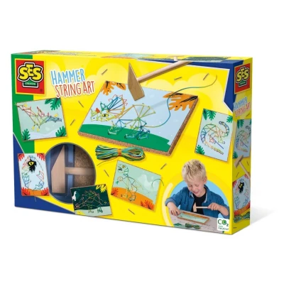 Afbeelding van Timmer string art dino&quot;;s