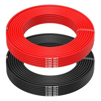 Afbeelding van MMOBIEL 16 AWG Siliconen Elektrische Draad Gauge (1,31mm²) Vertinde Koperkabel 2 Aparte Draden Rood &amp; Zwart Elk 20 m voor RC, Drones, 3D Printers, Batterijen, Luidsprekerdraden, Led Strips