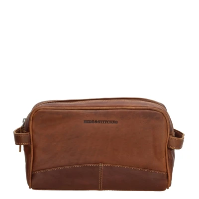 Afbeelding van Hide &amp; Stitches Japura Toilettas Cognac
