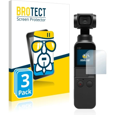 Afbeelding van BROTECT Screenprotector voor DJI Osmo Pocket Folie Beschermfolie Beschermglas transparant (3 Stuks)