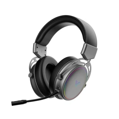 Afbeelding van Rapoo VH800 Draadloze gaming over ear headset, flexibele microfoon met mute schakelaar, 46 uur batterij, bluetooth en 2,4 GHz compatibel PC/Mac/Xbox One/PS4/Nintendo Switch, spacegrijs