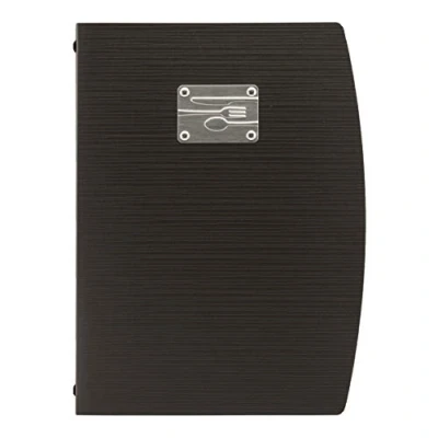 Afbeelding van Securit Rio A4 Menu Houder met Een Dubbele Insert Zwart