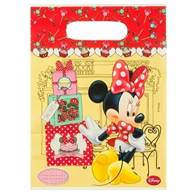 Afbeelding van Minnie&#039;s Cafe Minnie Mouse uitdeelzakjes 6 stuks