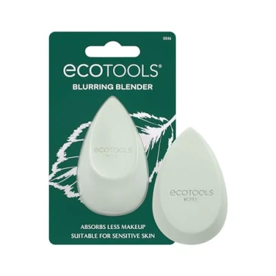 Afbeelding van EcoTools Blurring Blender, make up spons, mengspons voor blauwe huid, vloeibare en crèmefoundation, wolbedekking traagschuim, milieuvriendelijk, latexvrij, dierproefvrij veganistisch