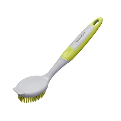 Afbeelding van KitchenCraft afwasborstel antibacterieel 25 cm siliconen lime