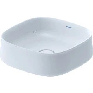 Afbeelding van Duravit zencha opzetwastafel 420 mm wit zijdemat zonder kraangat geslepen 2373423279