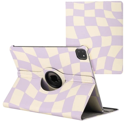 Afbeelding van iPad Pro 13 (2024) M4 Hoes: iMoshion 360 Draaibare Design Bookcase 2.0 Dancing Cubes Kunstleder Tablet Hoezen