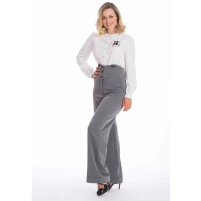 Afbeelding van Dancing Days GIRL BOSS Wijde broek XS Grijs