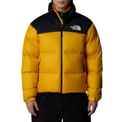 Afbeelding van The North Face Retro Nuptse Jacket Gewatteerde jas Summit goldblack, Heren, Maat: XXL, gold black