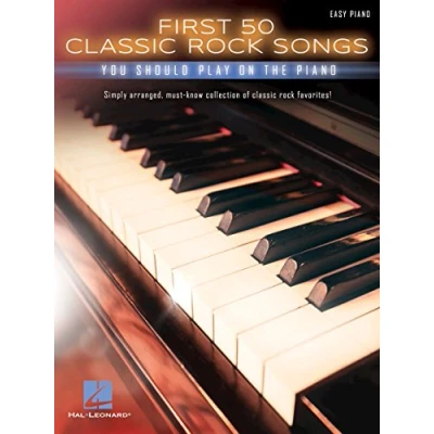 Afbeelding van First 50 classic rock songs You Should Play on Piano easy piano: the