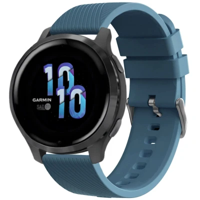 Afbeelding van Siliconen bandje Universeel 22 mm aansluiting Blauw iMoshion En TPU (zacht)