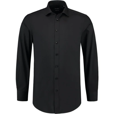 Afbeelding van Tricorp Heren Overhemd Stretch Slim Fit Zwart 42/5