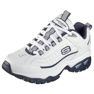 Afbeelding van Skechers Energie Afterburn heren Veterschoen, Kleur: wit, 40 EU