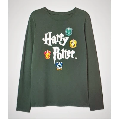 Afbeelding van Henry Tiger Harry Potter Ravenclaw Crest Tshirt print, Heren, Maat: Medium, Navy blue