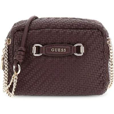 Afbeelding van GUESS Schoudertas Francy Camera Crossbody Bag Aubergine Donkerpaars