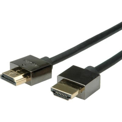 Afbeelding van ROLINE Notebook HDMI High Speed kabel met Ethernet M/M, zwart, 1 m