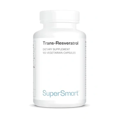 Afbeelding van Supersmart Trans Resveratrol 100 mg Krachtige antioxidant Extract van Hu Zhang Wortel Non GMO &amp; Glutenvrij Vegetarische Capsules