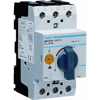 Afbeelding van Hager motorbeveiligingsschakelaar 1 0 6 a mm506n