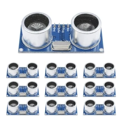 Afbeelding van 10 stuks ultrasone module compatibel met HC S R 0 4, afstandssensor, ondersteunt 3,3 5 V