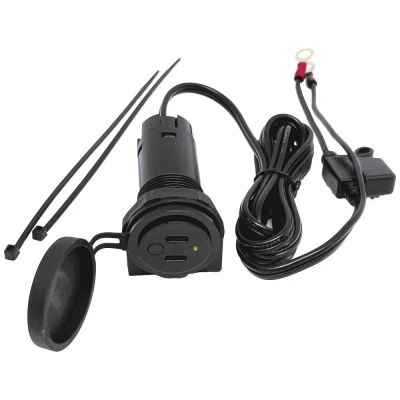 Afbeelding van BAAS USB18 USB Twin boordcontactdoos 3,6A 12/24 V