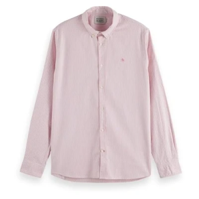 Afbeelding van Scotch &amp; Soda SEASONAL ESSENTIALS OXFORD STRIPED SHIRT Heren Overhemd Maat M