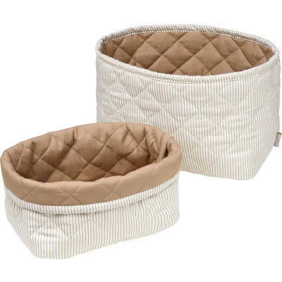Afbeelding van Cam Copenhagen Storage Basket SET Unisex Overige accessoires voor kinderen, Maat: One Size, Classic camel