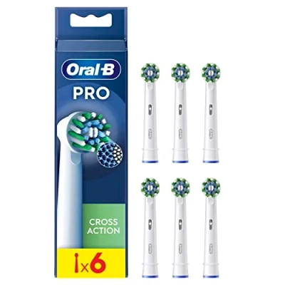 Afbeelding van Oral B Pro Cross Action Opzetborstels 6 Stuks Grondige Reiniging
