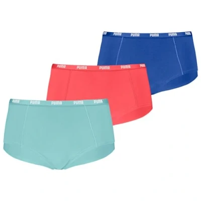 Afbeelding van PUMA dames 3P mini boxershorts basic multi II