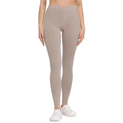 Afbeelding van Bellivalini BLV BLV50 147 LE Dames Leggings Sport Vrijetijdsbroek Lang Viscose Sporbroek Yogabroek Café au Lait L