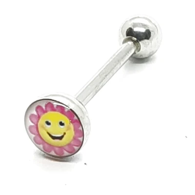 Afbeelding van Tong Piercing Bloem