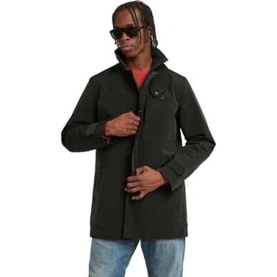 Afbeelding van G STAR Halflange jas, Heren, Maat: Large, Dk black gs grey