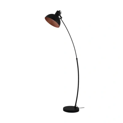 Afbeelding van EGLO Jaafra Vloerlamp E27 158 cm Zwart/Koper