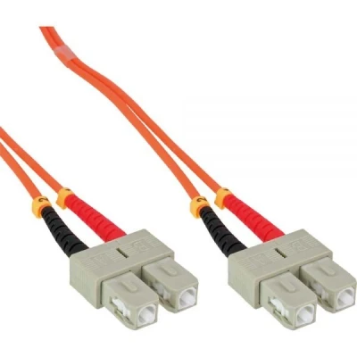 Afbeelding van SC Duplex Optical Fiber Patch kabel Multi Mode OM2 10 meter InLine
