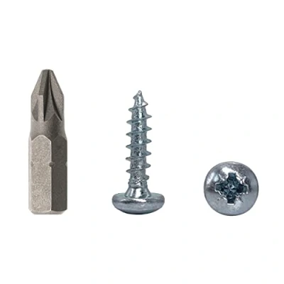 Afbeelding van 50 stuks DIN 7981 verzinkt staal 5,0 x 20 mm houtschroeven, spaanplaatschroeven met pankop, universele Pozi aandrijfschroef, PZ volledig schroefdraad (50, mm)