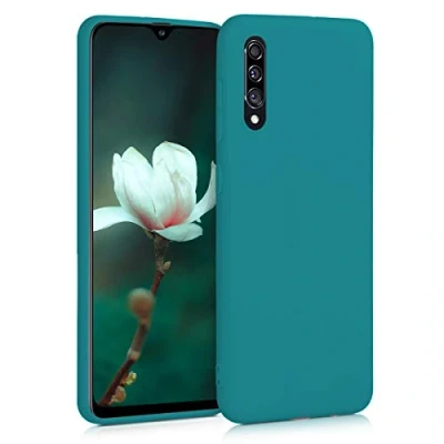 Afbeelding van kwmobile telefoonhoesje compatibel met Samsung Galaxy A30s hoesje Zachte case voor smartphone Back cover in mat petrol