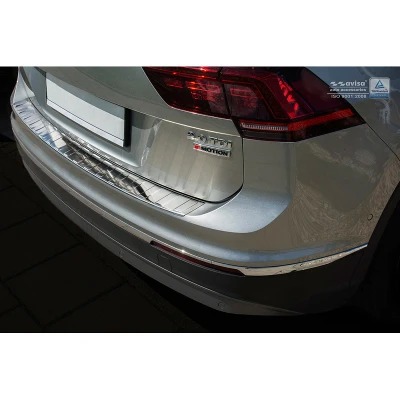 Afbeelding van Avisa RVS Achterbumperprotector passend voor Volkswagen Tiguan II incl. Allspace &amp; R Line 2016 2020 FL &#039;Ribs&#039;